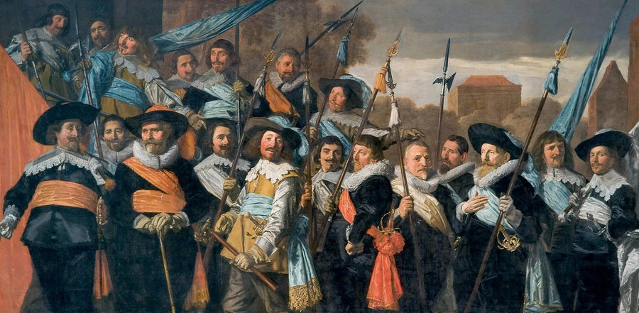 Bourgeois miliscompagniet av mousquetärerna i Haarlem 1639 - Frans Hals