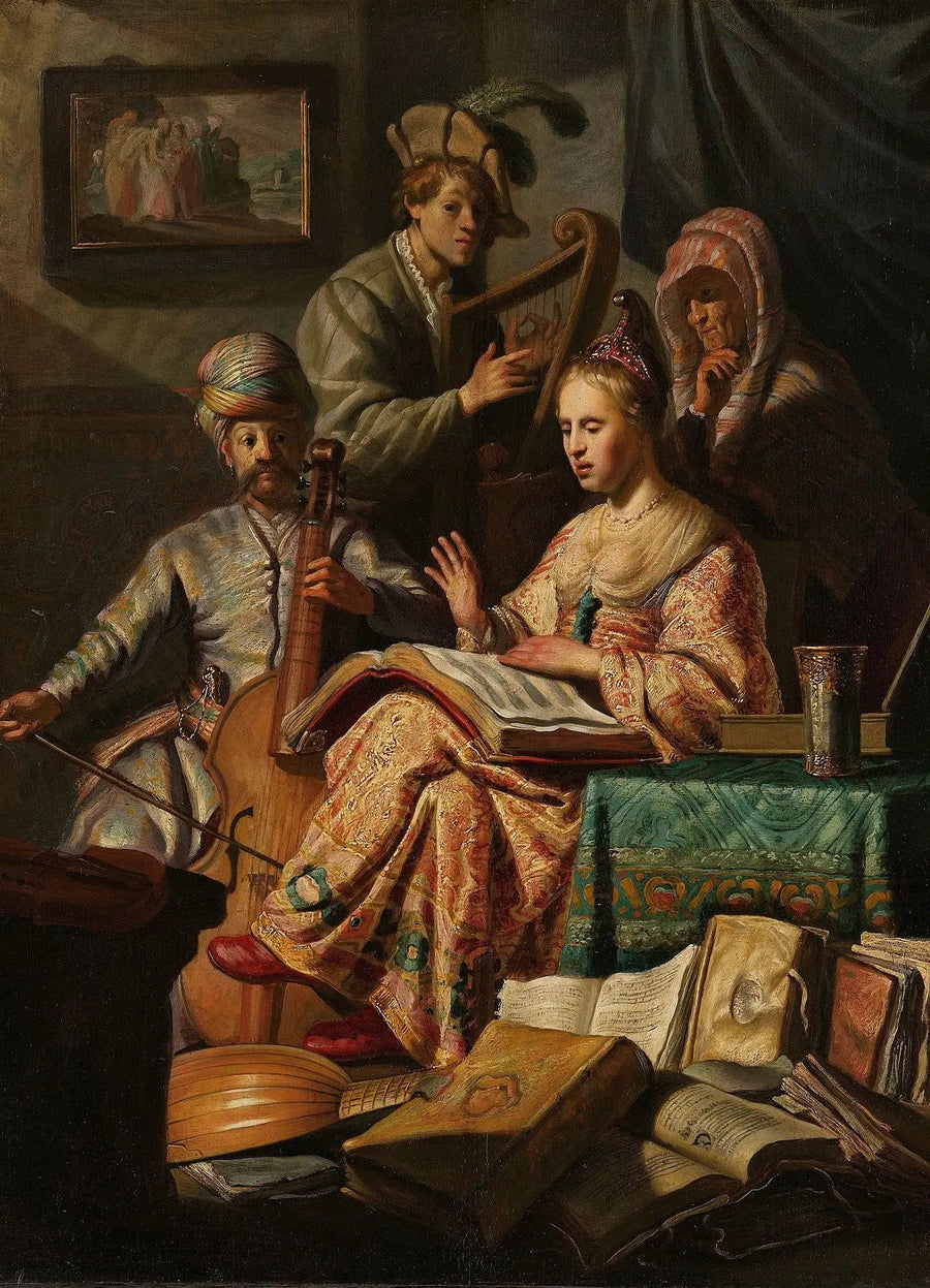 Musikalisk sällskap - Rembrandt