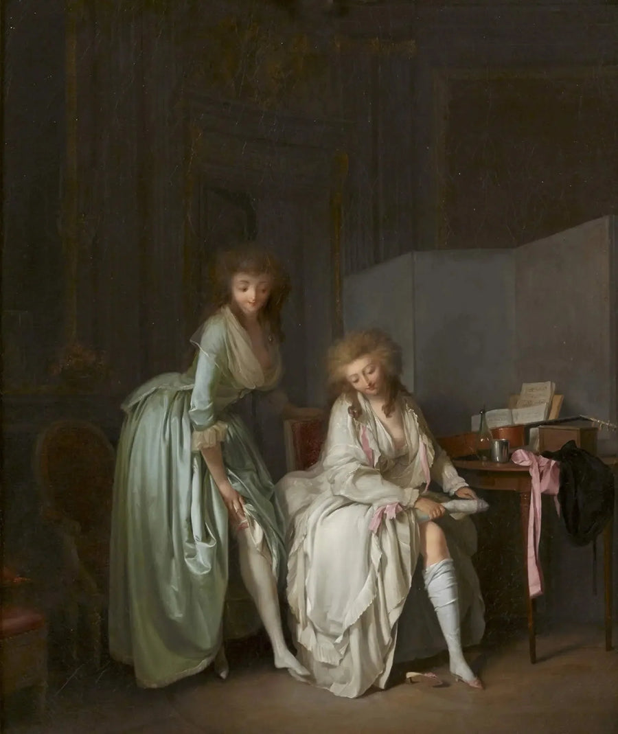 Jämförelse av små fötter - Louis-Leopold Boilly