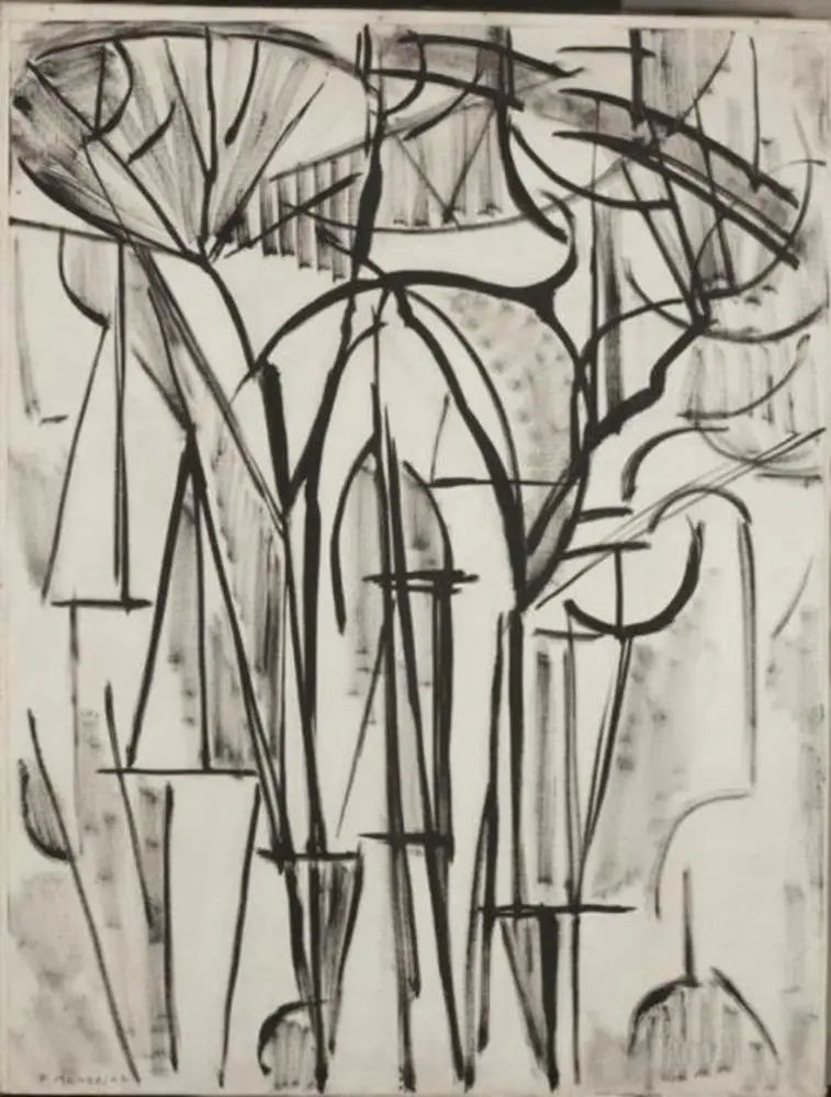 Komposition träd 1 (ofullständig) - Piet Mondrian