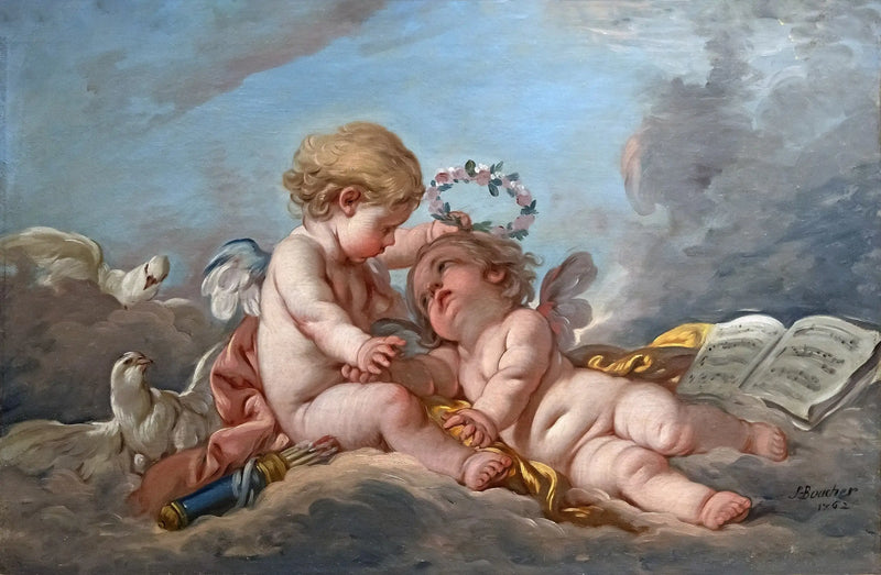 Komposition med putti - François Boucher