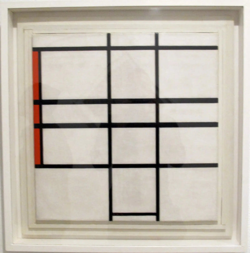 Komposition med vitt och rött - Piet Mondrian