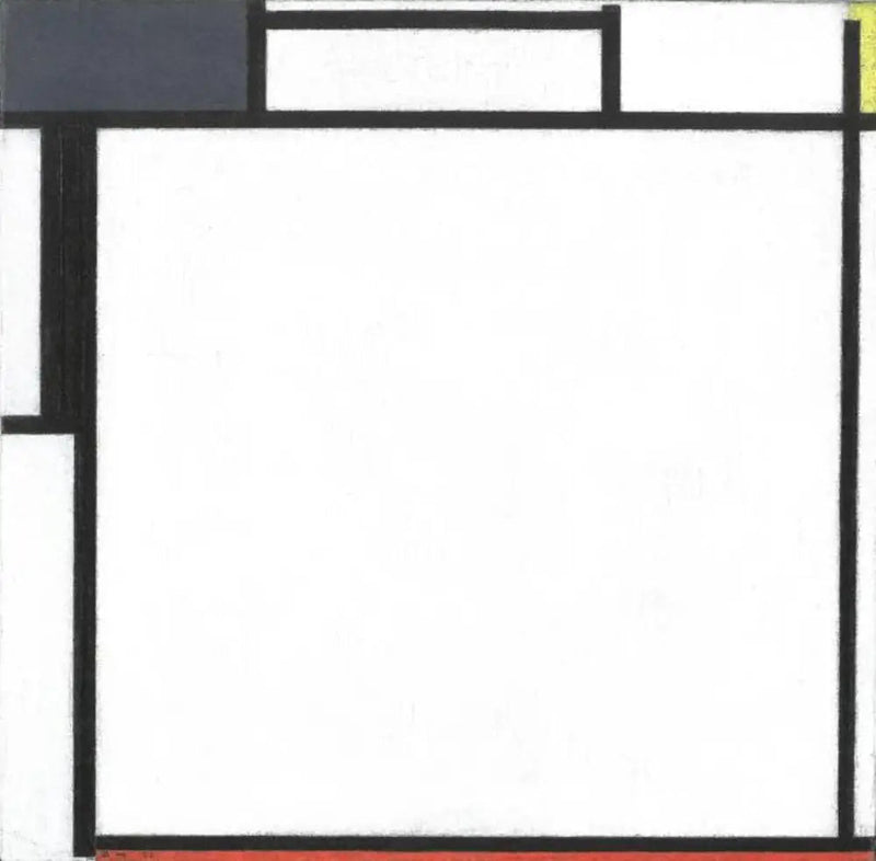 Komposition med blått, gult, svart och rött - Piet Mondrian