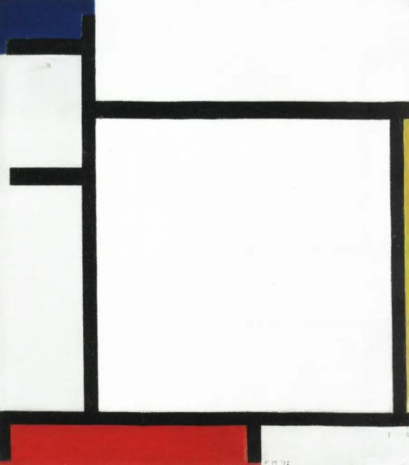 Komposition med blått, gult, rött och grått - Piet Mondrian