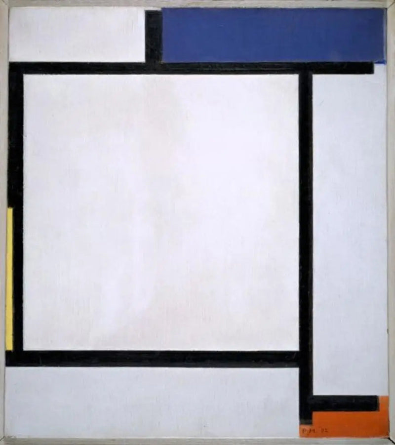 Komposition med blått, svart, gult och rött - Piet Mondrian