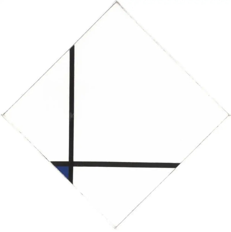Komposition med blått - Piet Mondrian