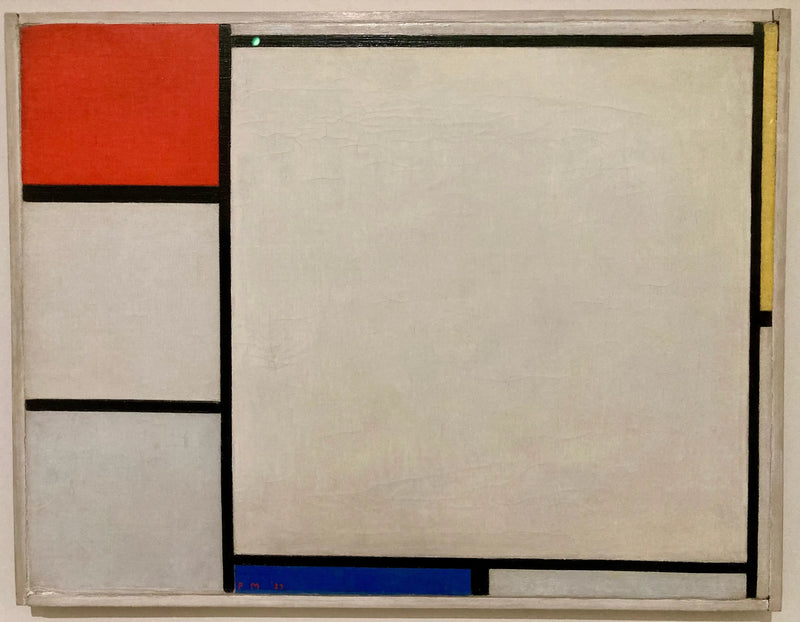 Komposition med röd, gul och blå - Piet Mondrian