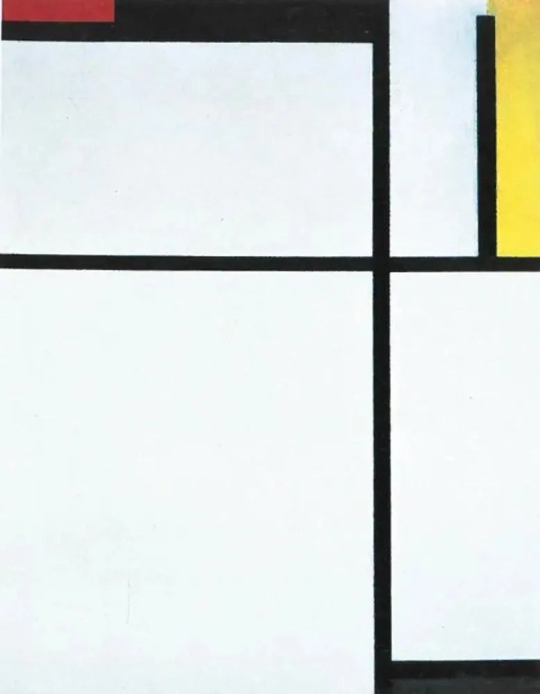 Komposition med röd, svart, gul, blå och grå - Piet Mondrian
