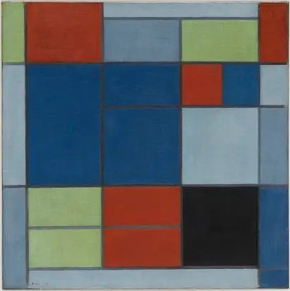 Composition C - Piet Mondrian image 1 reproduction de peinture à l’huile