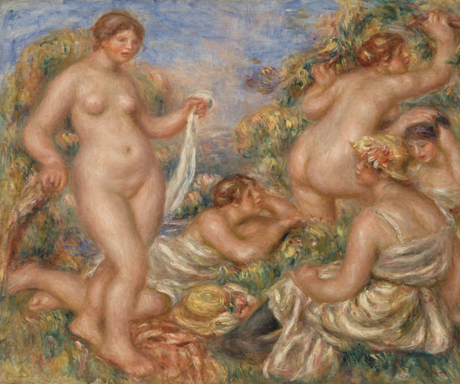 Badande kvinnor - Pierre-Auguste Renoir