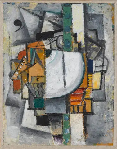 Kubofuturistisk komposition med piano - Kazimir Malevich