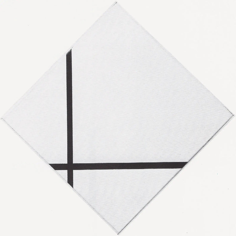 Rombisk komposition med två linjer - Piet Mondrian