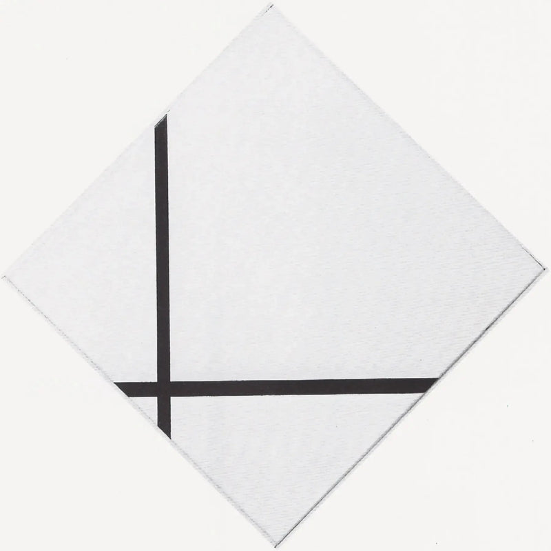 Rombisk komposition med två linjer - Piet Mondrian
