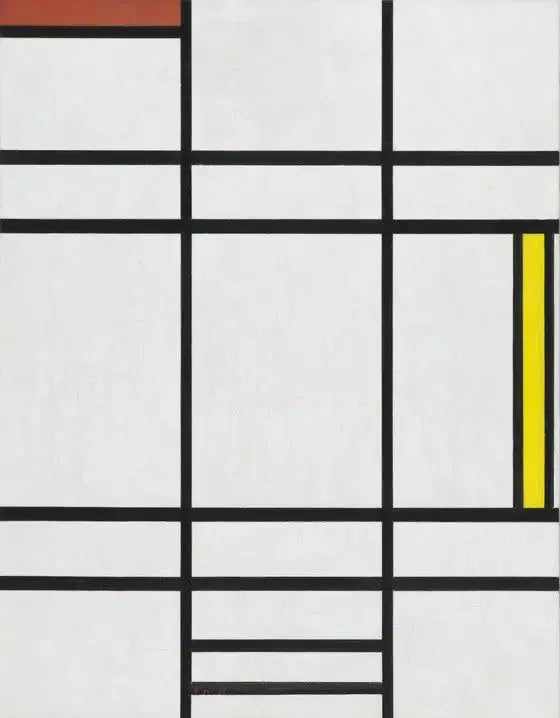 Komposition i vitt, rött och gult - Piet Mondrian