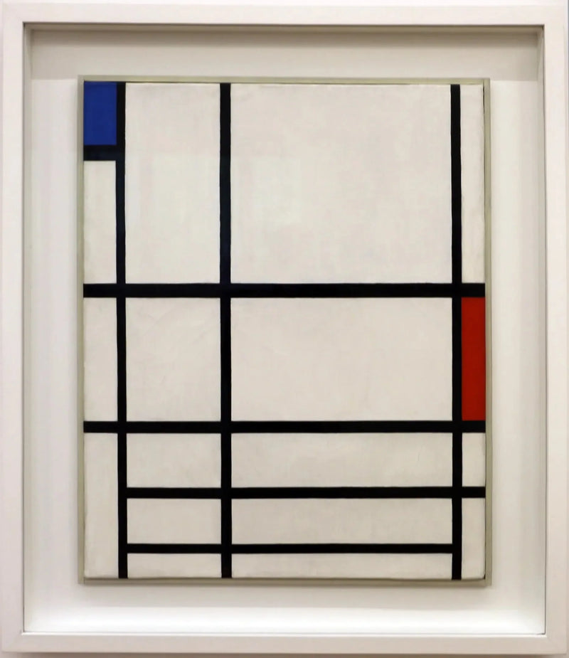 Komposition i röd, blå och vit II - Piet Mondrian