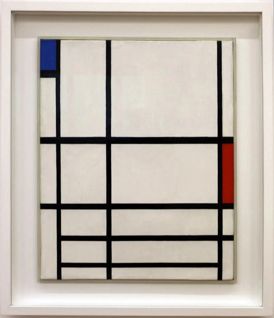 Komposition i röd, blå och vit II - Piet Mondrian