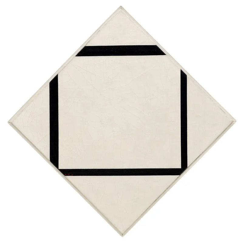 Komposition nr 1: Romb med fyra linjer - Piet Mondrian