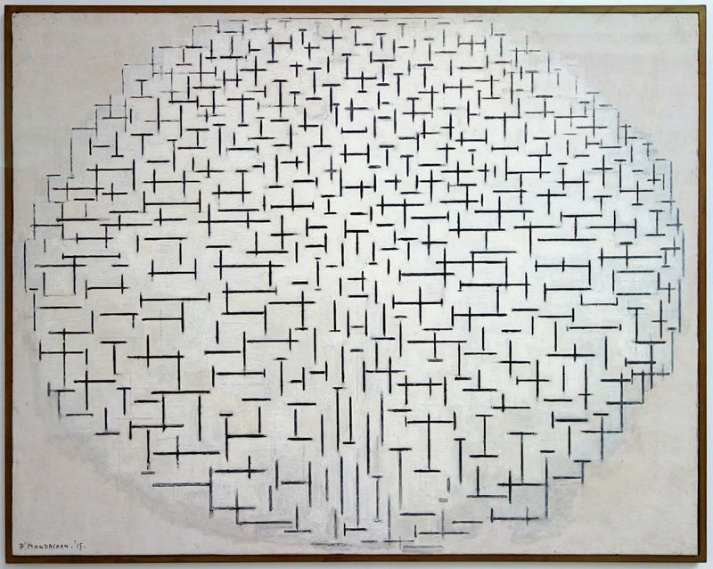 Komposition nr 10 (Brygga och Hav) - Piet Mondrian