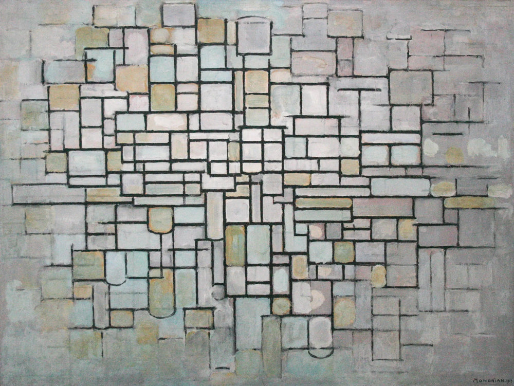 Reproduction du tableau « Composition n° 11 - Piet Mondrian » par Alpha Reproduction en peinture à l’huile