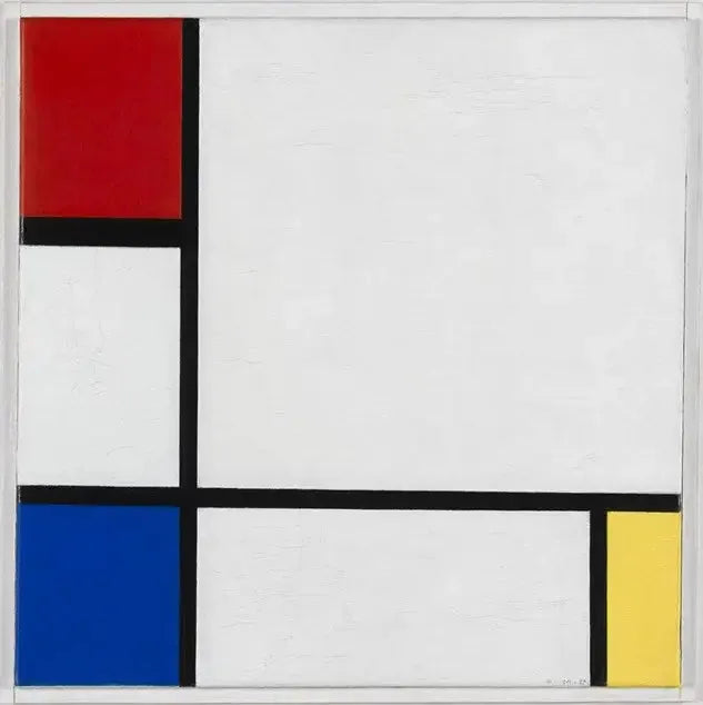 Komposition nr IV, med röd, blå och gul - Piet Mondrian