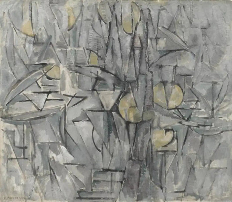 Komposition nr X (äkthet) - Piet Mondrian