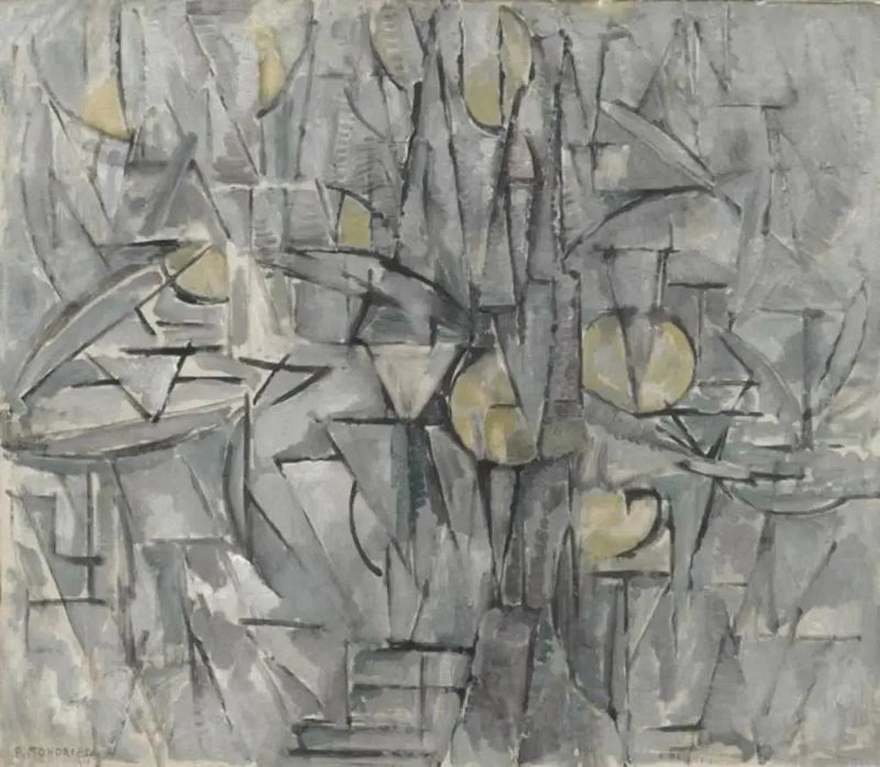 Komposition nr X (äkthet) - Piet Mondrian
