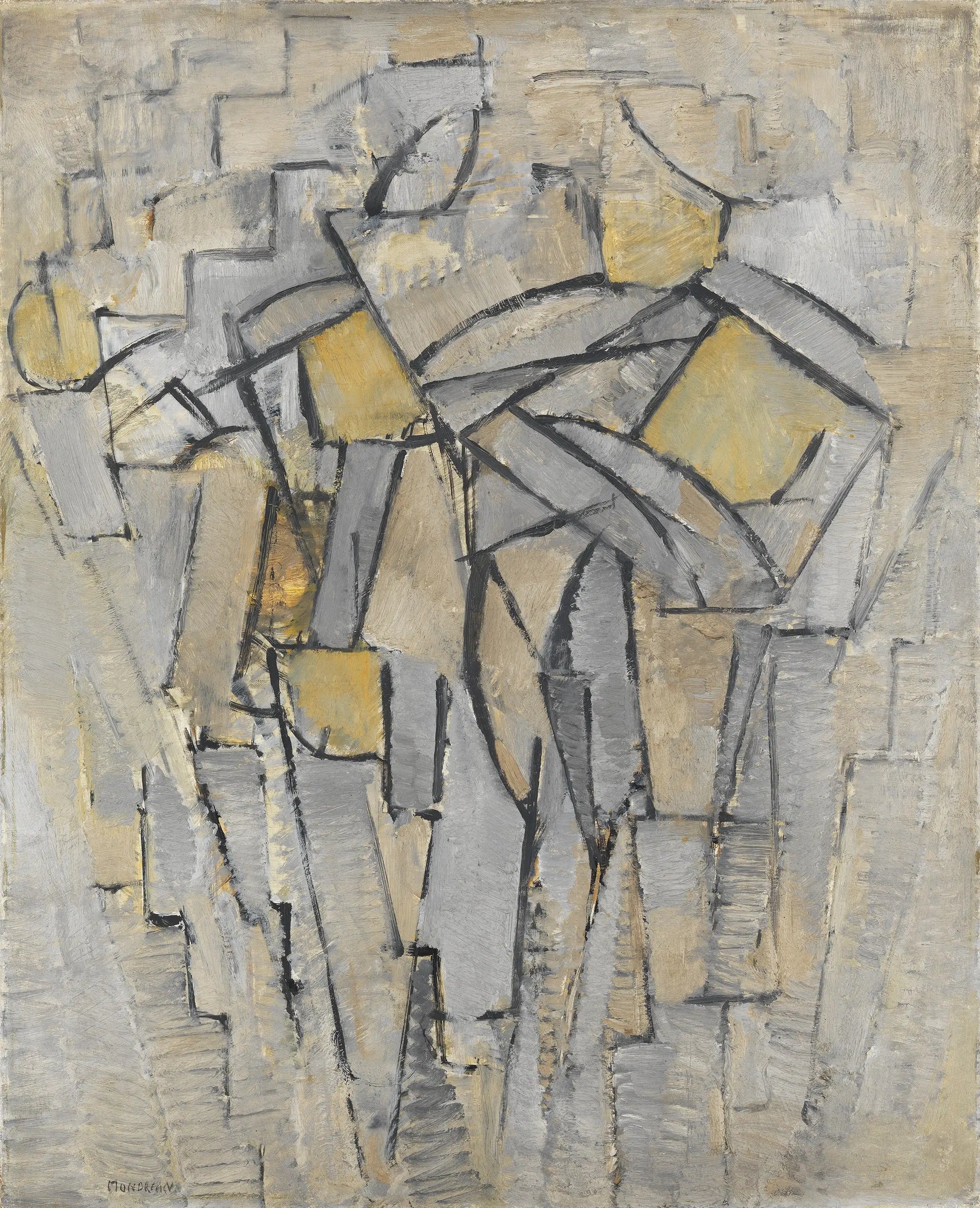Reproduction du tableau « Composition n° XIII/ Composition 2 - Piet Mondrian » par Alpha Reproduction en peinture à l’huile