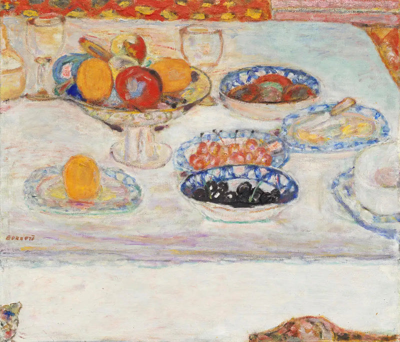 Fruktskålar och tallrikar - Pierre Bonnard