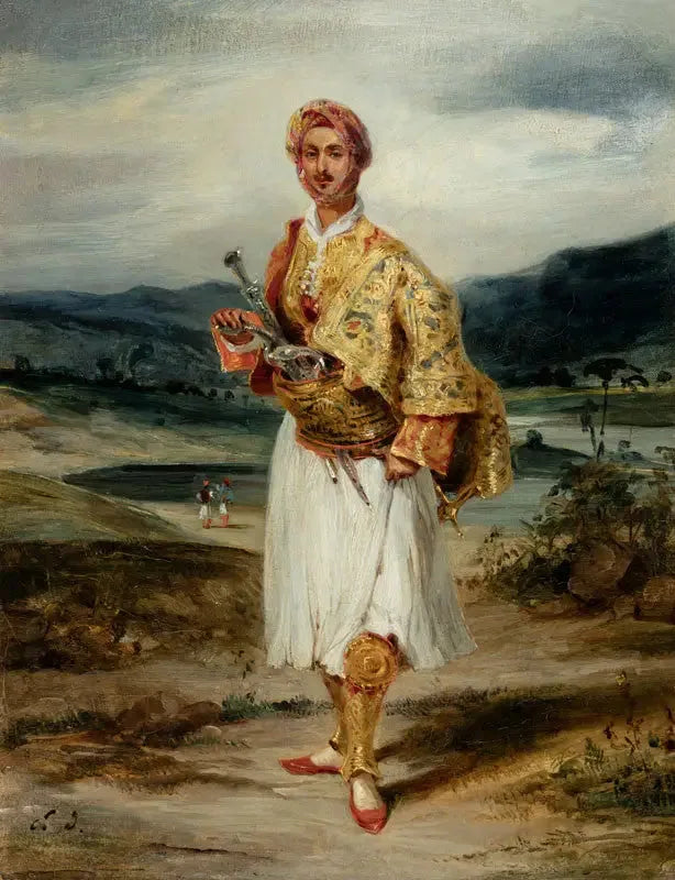 Greve Palatiano i Suliot-kostym - Eugène Delacroix