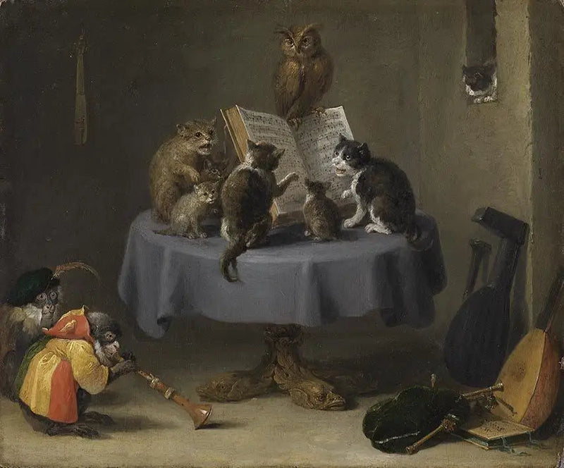 Kattkonsert - David Teniers den yngre