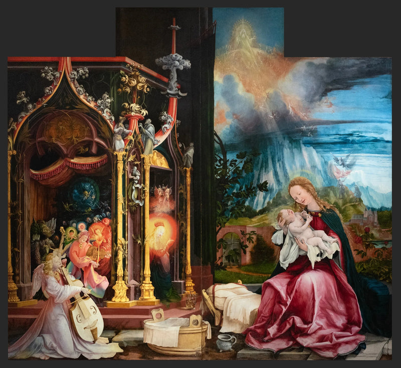 Änglarnas konsert och Nativity - Matthias Grünewald