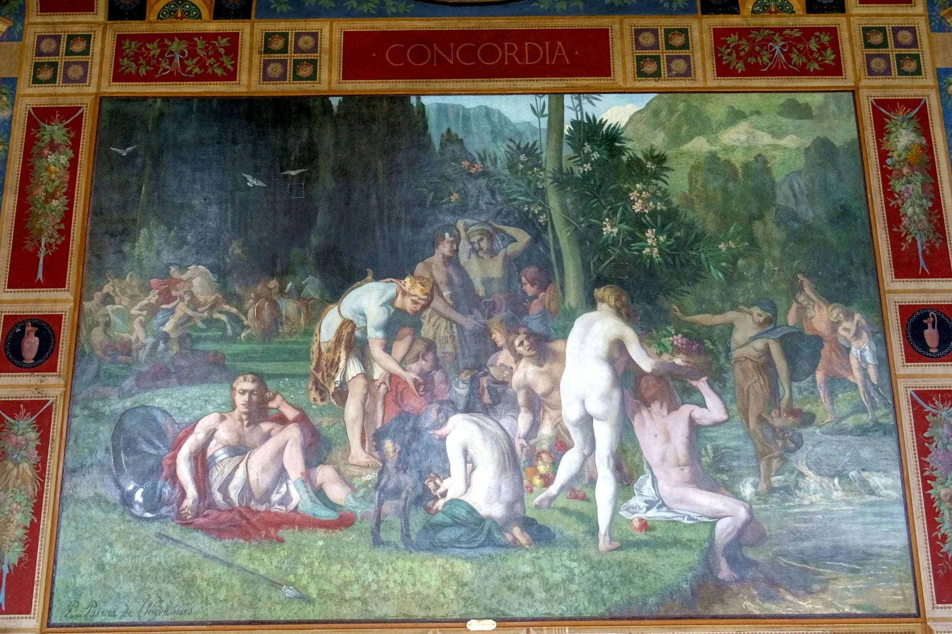 Concordia - Pierre Puvis de Chavannes image 1 copie peinte à la main à l’huile