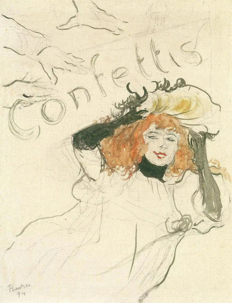 Konfetti - Henri de Toulouse-Lautrec