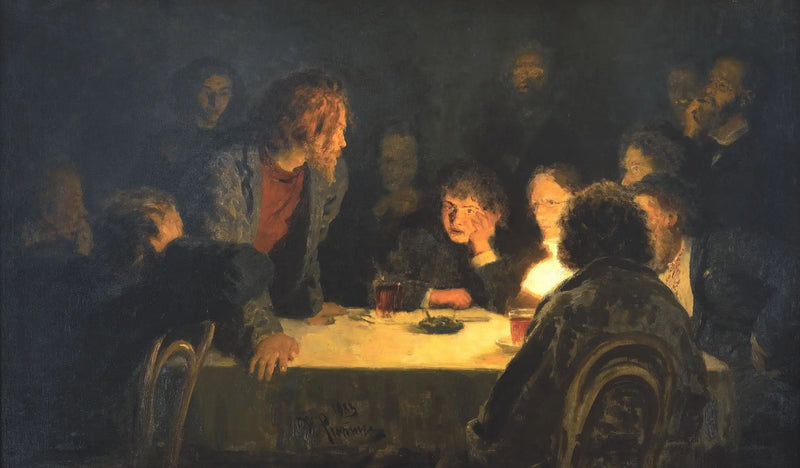 Revolutionär kongregation - Ilya Repin