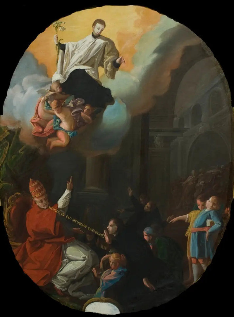 Helgandet av helige Louis de Gonzague som skyddshelgon för ungdomar - Francisco de Goya