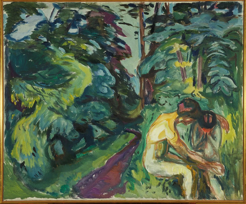 Trots i skogen - Edvard Munch
