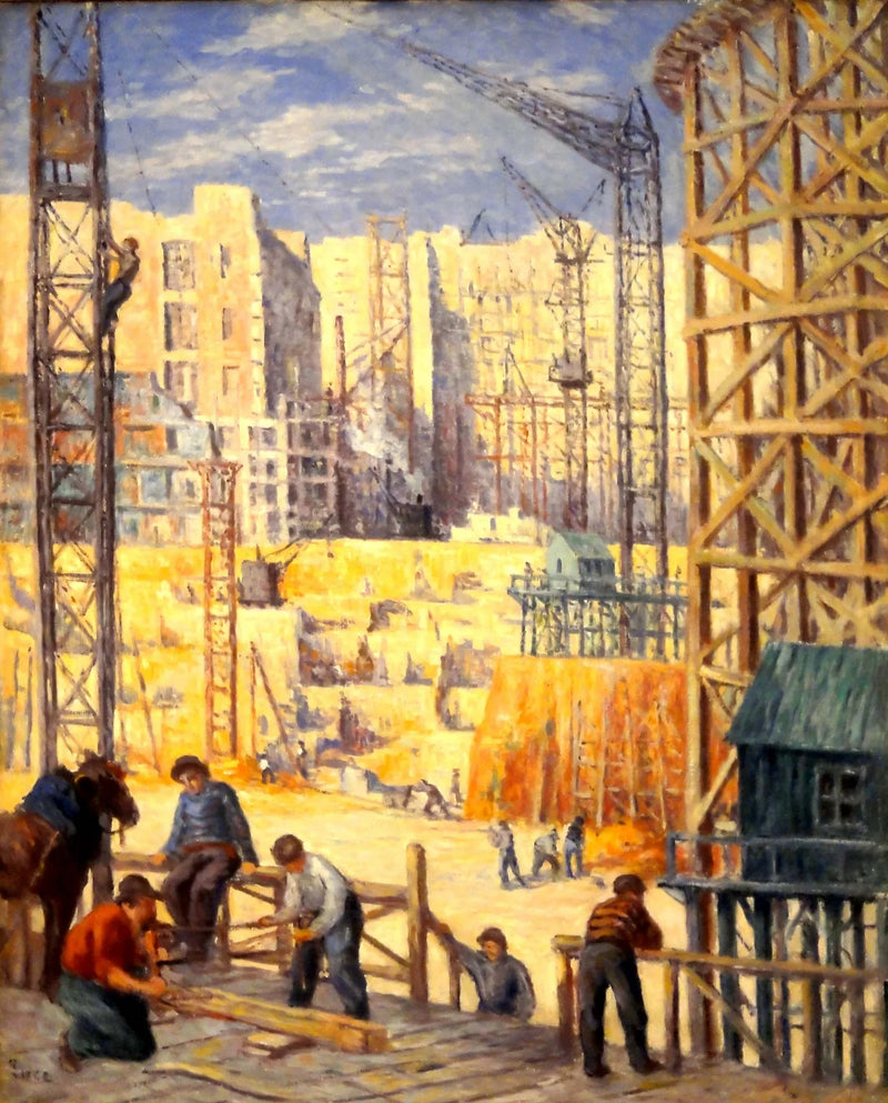 Byggnad quai de Passy - Maximilien Luce