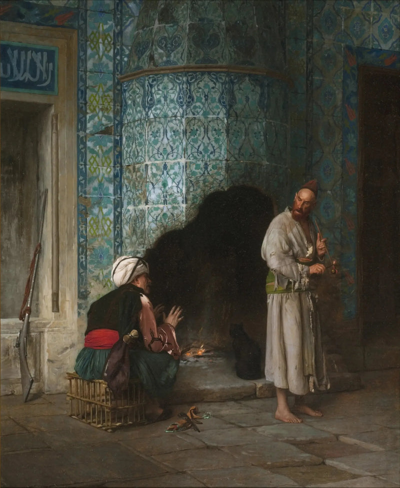 Samtal vid elden - Jean-Léon Gérôme