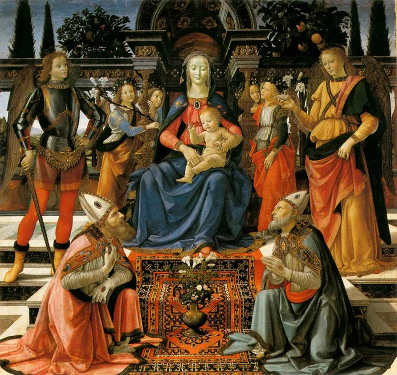 samtal heligt av Ingesuati - Domenico Ghirlandaio