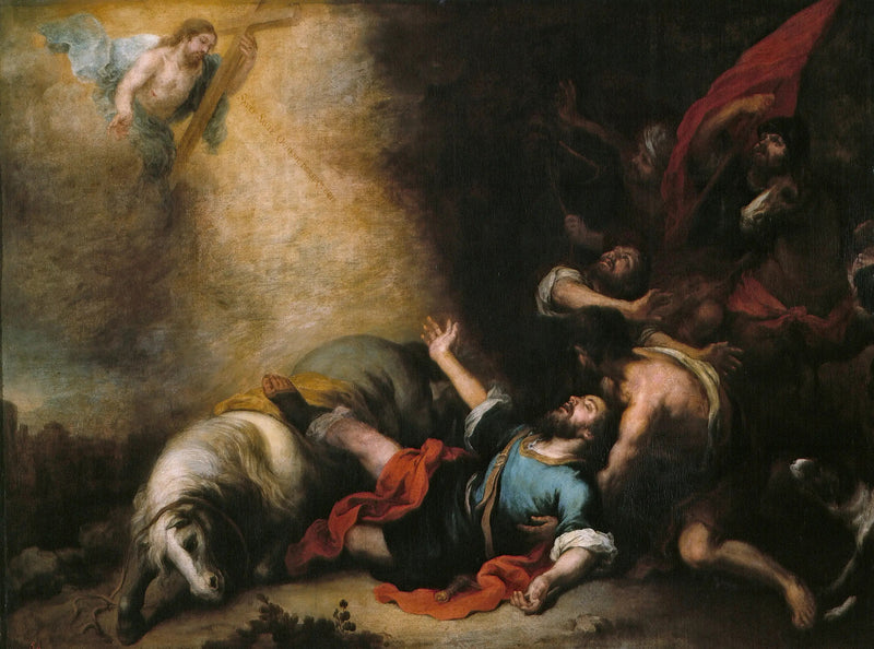 Konversion av Saint Paul - Bartolomé Esteban Murillo