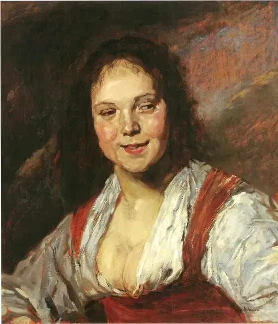 Kopia av Bohemien efter Frans Hals (Ung kvinna) - Max Liebermann