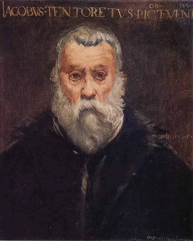 Kopia av porträttet av Tintoretto av honom själv - Édouard Manet