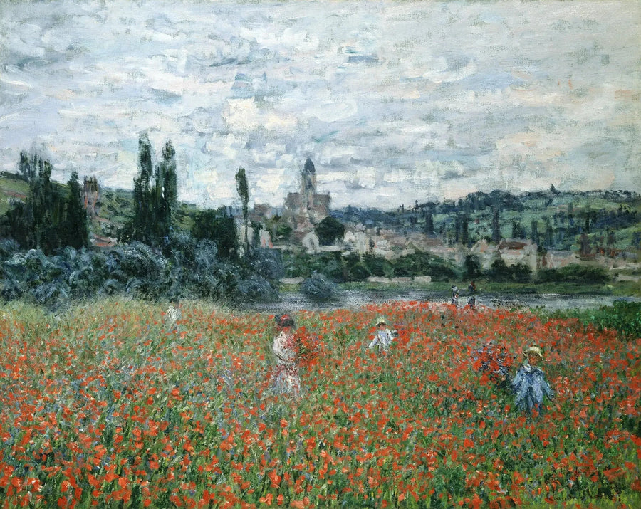 Vallmo nära Vétheuil - Claude Monet
