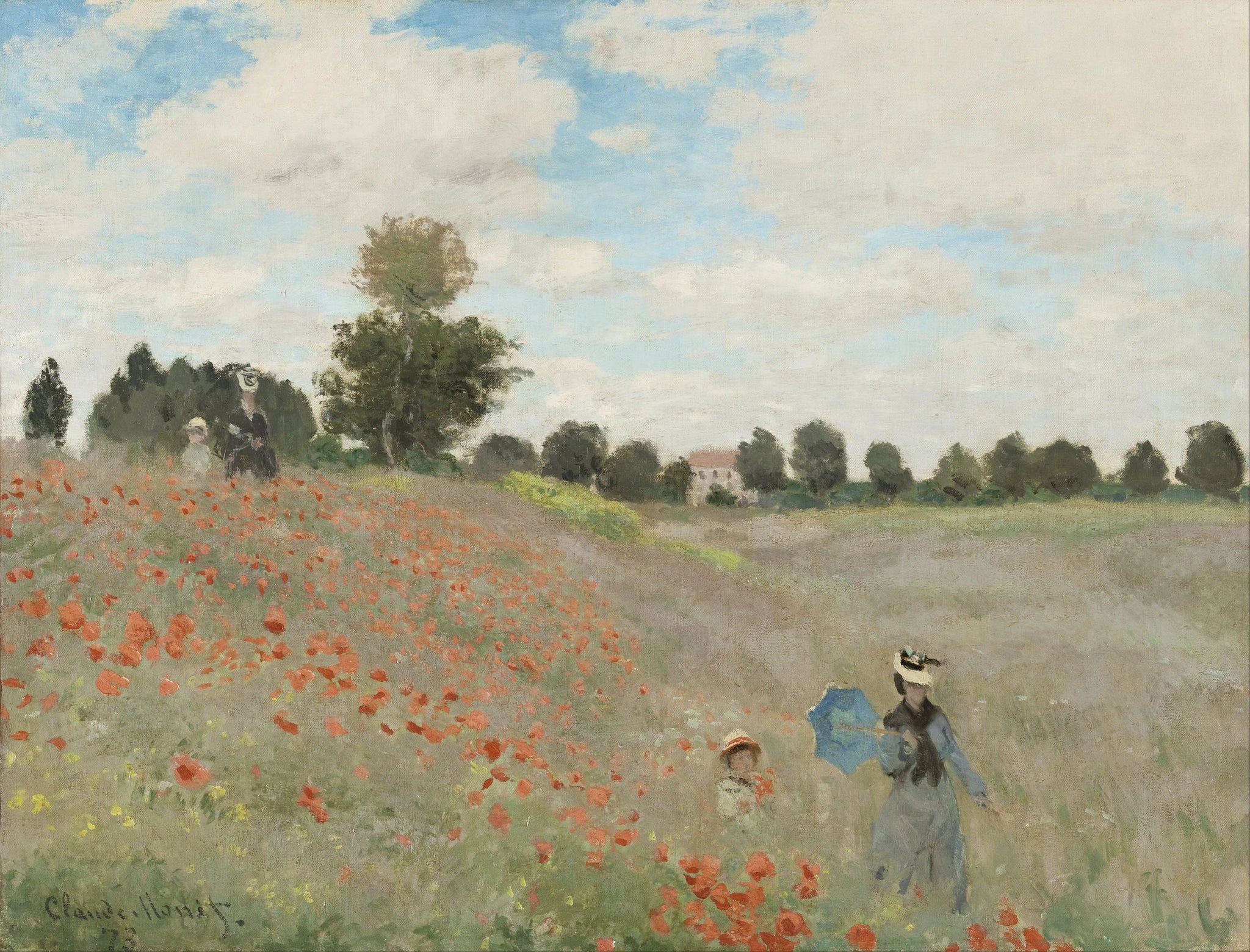 Les Coquelicots W274 par Claude Monet, 1873, musée d’Orsay