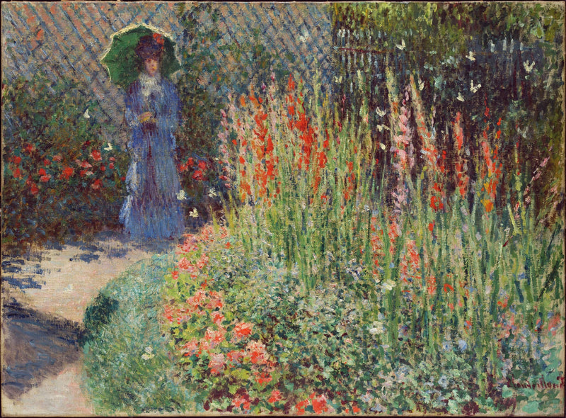 Korg med blommor (Les Glaïeuls) W414 - Claude Monet