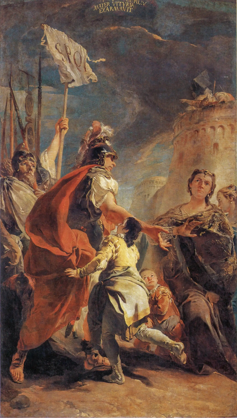 Coriolan vid Roms murar - Giovanni Battista Tiepolo