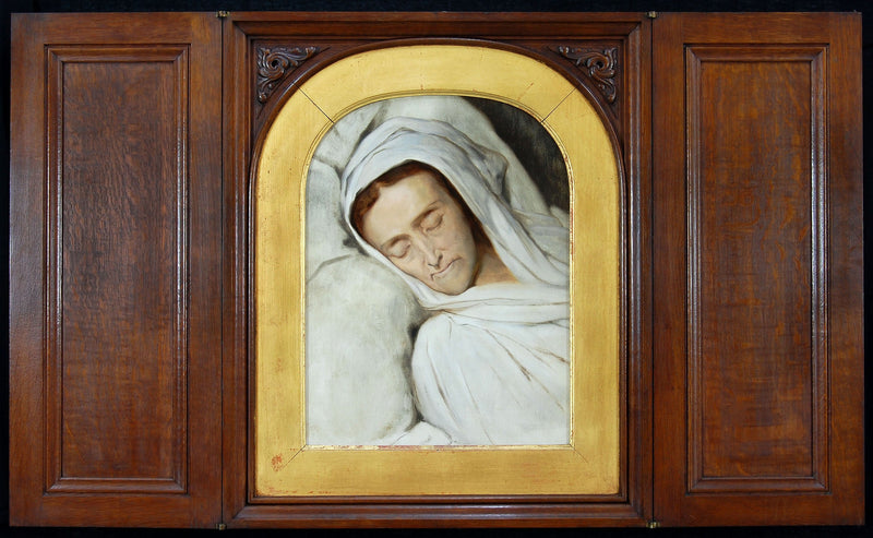 Cornelia Lamme Scheffer - På sin dödsbädd - Ary Scheffer