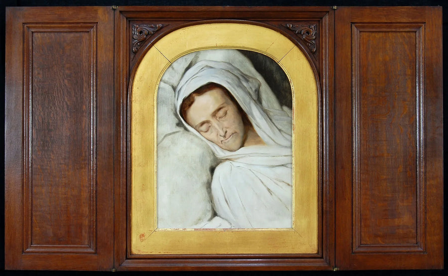 Cornelia Lamme Scheffer - På sin dödsbädd - Ary Scheffer