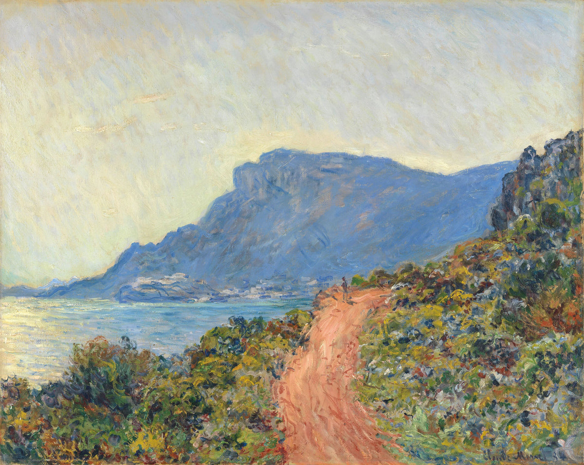 La Corniche nära Monaco W890 - Claude Monet