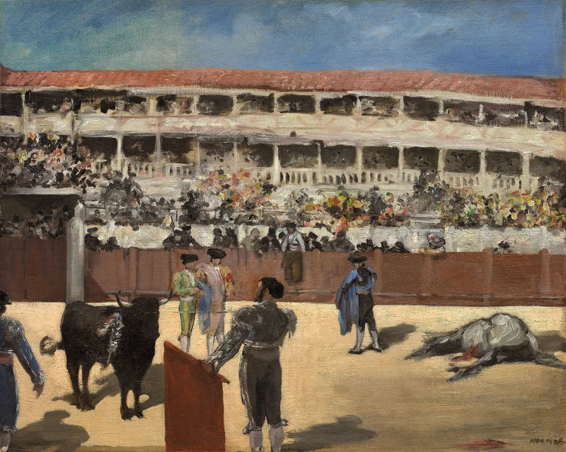 Korrida: tjurens död - Édouard Manet